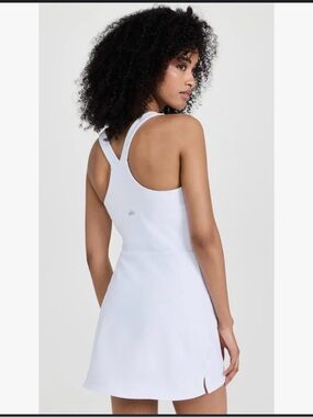 ALO Yoga White Racerback Active Mini Dress